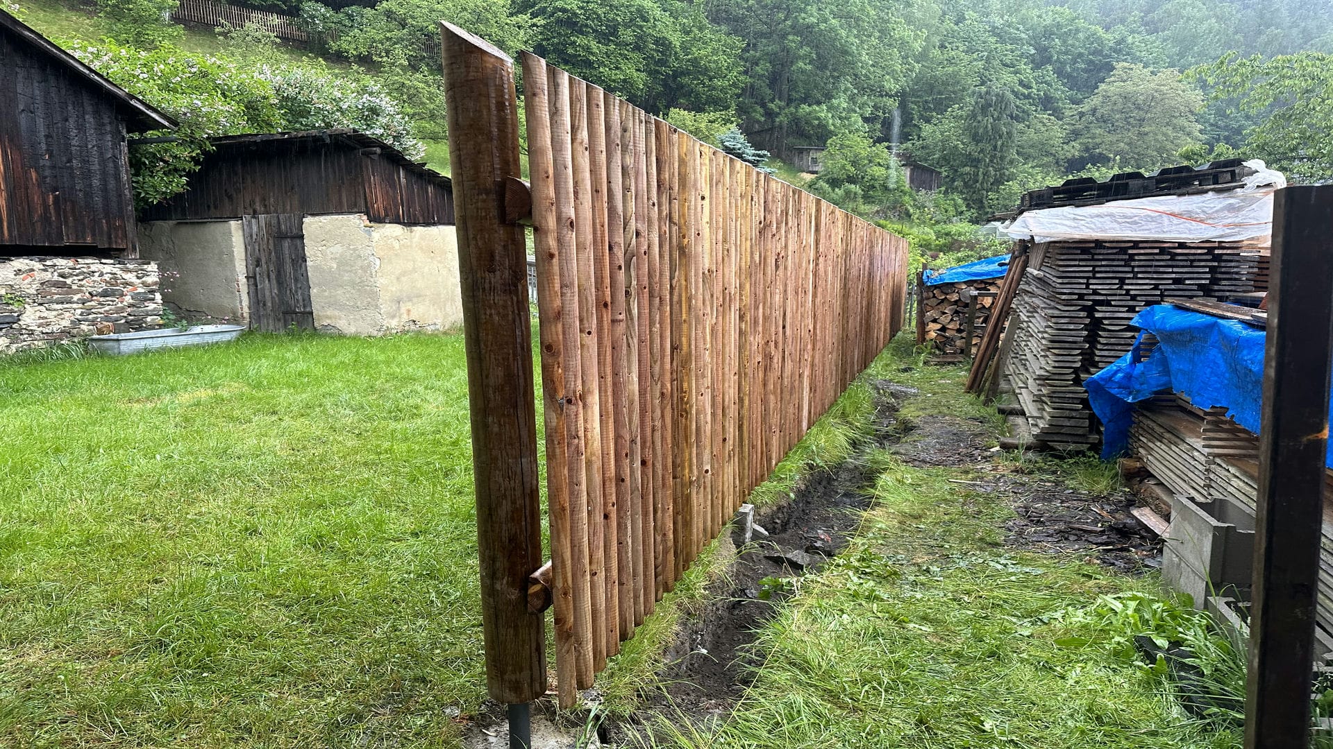 Obrázek 5 / Dřevěné ploty - strojně frézované   - realizace Svojanov 06-2023